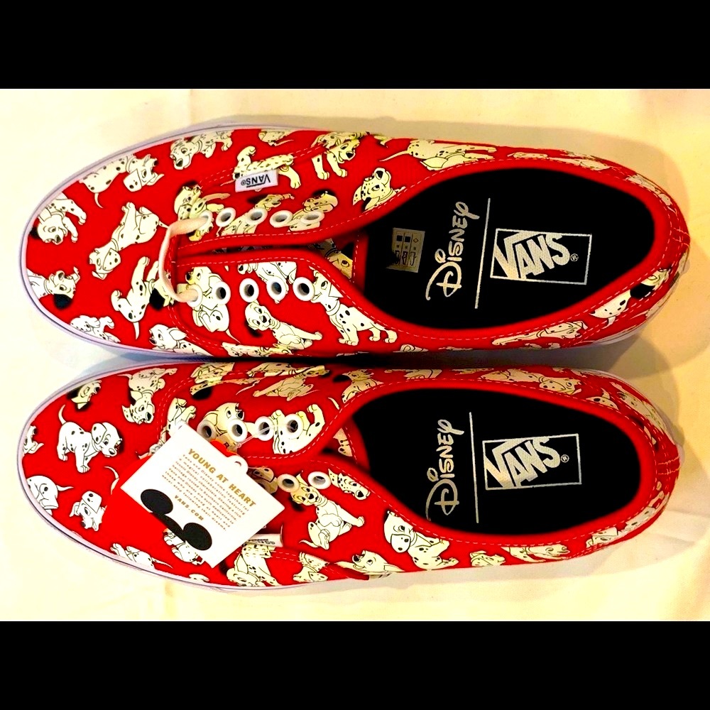 Vans X Disney 101 Dalmatians Red Vans Sneakers RARE & Cool Collector’s Item - Picture 4 of 12